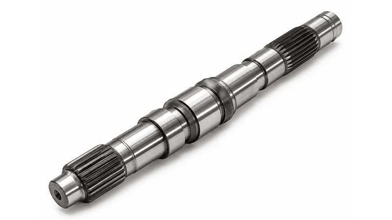 CNC Turned Splined Shaft