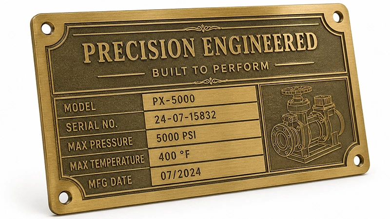 Brass Nameplate