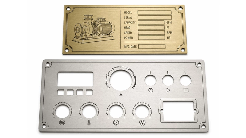 Control Panel and Nameplate