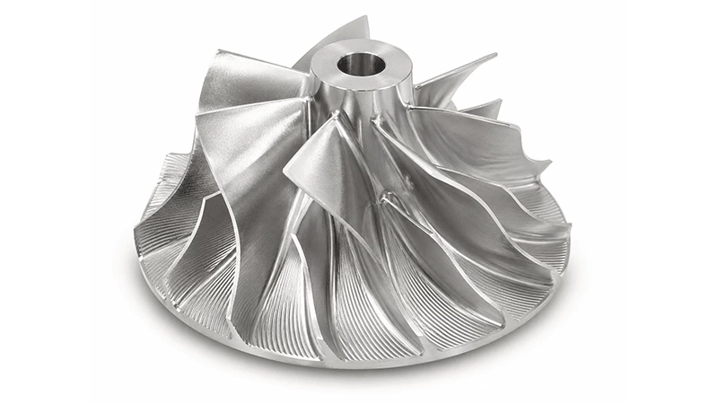 5-Axis CNC Machined Turbine Impeller