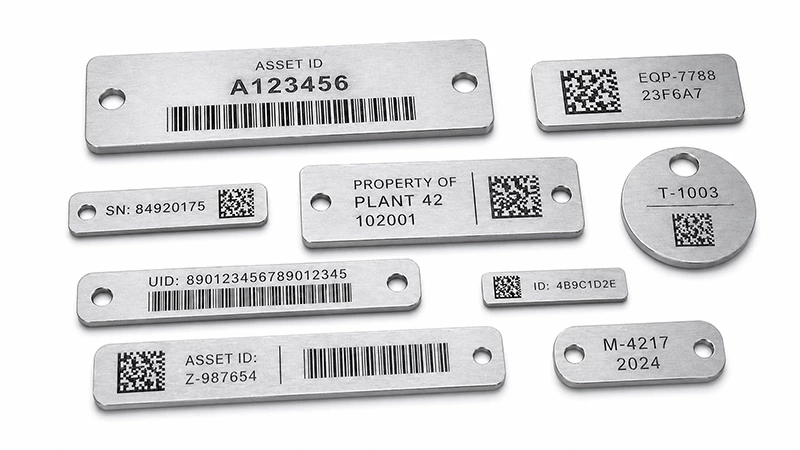 Laser Etched Metal Identification Tags