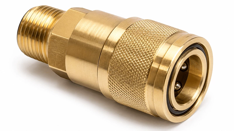 CNC Turned Brass Quick Coupling